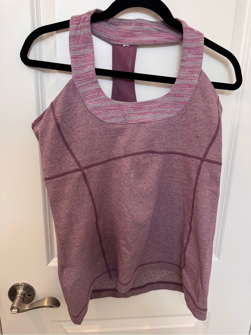 lululemon athletica Heathered Mauve Racerback Tank